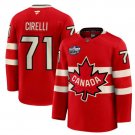 Men's Anthony Cirelli Jersey #71 Canada Red 2025 4 Nations Face-Off Stitched