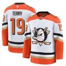 Troy Terry Jersey #19 Anaheim Ducks 2025 Premium Stitched Away White