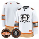 Team Blank Jersey Anaheim Ducks Checkerboard 2025 Premium Stitched White
