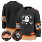 Team Blank Jersey Anaheim Ducks Checkerboard 2025 Premium Stitched Black