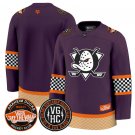 Team Blank Jersey Anaheim Ducks Checkerboard 2025 Premium Stitched Purple