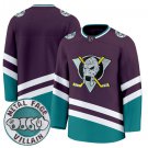 Men Team Blank Jersey Anaheim Ducks MF Doom Metal Face Villain Patch Stitched Purple