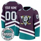Anaheim Ducks MF DOOM Metal Face Villain Patch Premium Custom Jersey Purple
