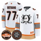 Frank Vatrano Jersey #77 Anaheim Ducks Checkerboard 2025 Premium Stitched White