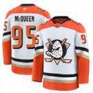Roger McQueen Jersey #95 Anaheim Ducks 2025 Premium Stitched Away White