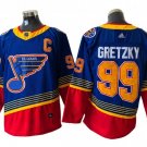 St. Louis Blues #99 Wayne Gretzky Blue-Red Vintage Jersey