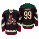 Men’s Arizona Coyotes Wayne Gretzky #99 Throwback Black Classic CCM Cheap Jersey