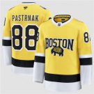 Men's Boston Bruins #88 David Pastrnak Gold 2026 Stadium Series Stitched Jersey
