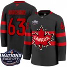 Men's Brad Marchand Jersey #63 Canada 4 Nations Face-Off 2025 Champions Black