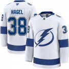 Mens Tampa Bay Lightning #38 Brandon Hagel White Premium Player Jersey