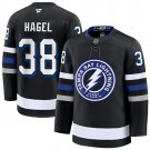 Mens Tampa Bay Lightning #38 Brandon Hagel Black Premium Player Jersey