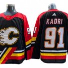 Calgary Flames #91 Nazem Kadri Black Reverse Retro 2.0 Jersey