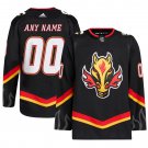 Calgary Flames adidas Alternate Primegreen Custom Jersey – Black