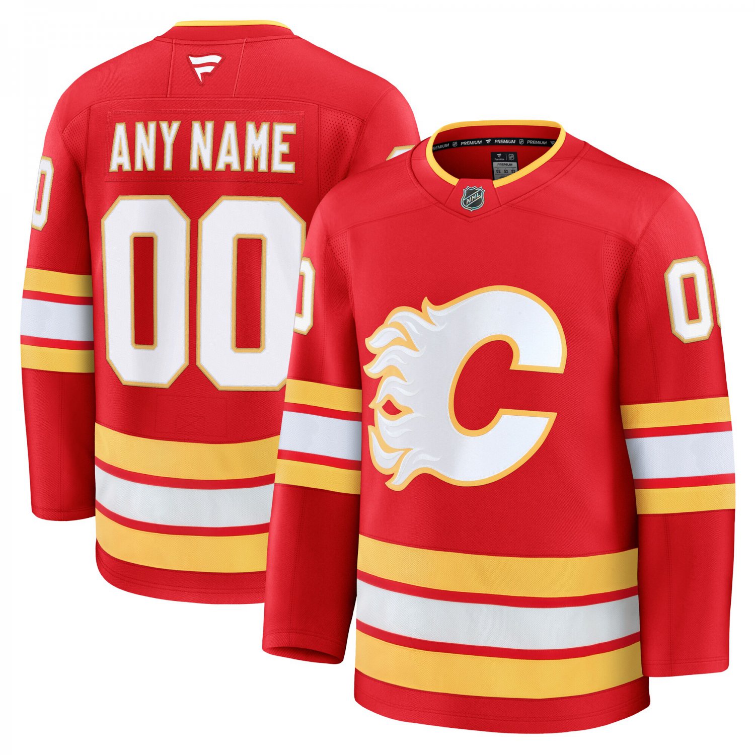 Calgary Flames Red Alternate Custom Jersey Stitched