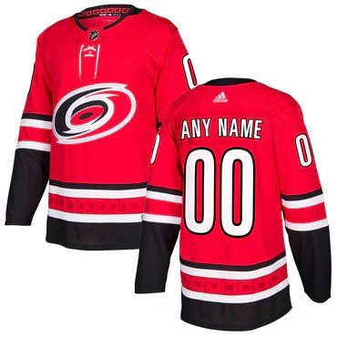 Custom Carolina Hurricanes Jersey Name Number 2025 - 26 Premium Stitched Red