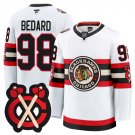 Connor Bedard Jersey #98 Chicago Blackhawks Winter Classic Patch Stitched White