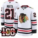 Stan Mikita Jersey #21 Chicago Blackhawks 2025-26 Premium 100th Stitched White