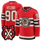 Joe Veleno Jersey #90 Chicago Blackhawks Winter Classic Patch Stitched Red