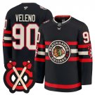 Joe Veleno Jersey #90 Chicago Blackhawks Winter Classic Patch Stitched Black