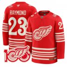 Lucas Raymond Jersey #23 Detroit Red Wings Centennial Season Premium Stitched