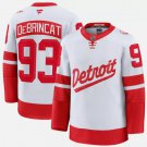 Men's Detroit Red Wings #93 Alex DeBrincat White Red 2024-25 Stitched Jersey