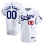 Los Angeles Dodgers Custom Baseball Jersey White