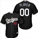 Los Angeles Dodgers Custom Name Cool Baseball Stitched Jersey Black