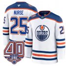 Men's Darnell Nurse Jersey #25 Edmonton Oilers 40th Anniversary Stitched Away