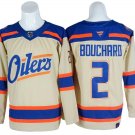 Edmonton Oilers #2 Evan Bouchard Light Beige Alternate Jersey