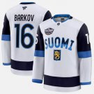 Aleksander Barkov Jersey #16 Finland White 2025 4 Nations Face-Off Stitched