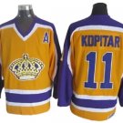 Los Angeles Kings #11 Anze Kopitar 1980 Vintage CCM Jersey - Yellow