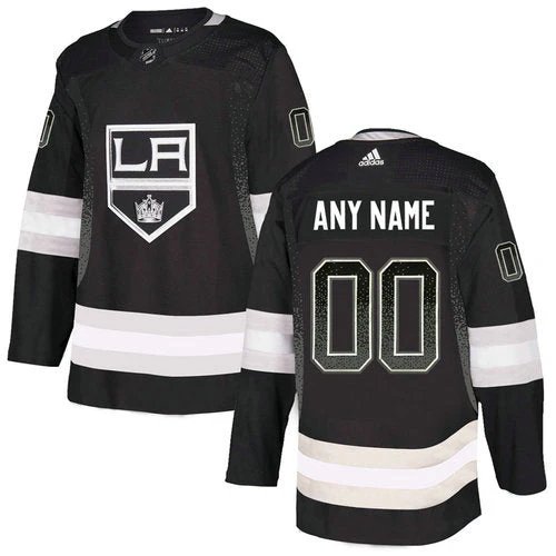Los Angeles Kings Black Customized Team Logos Fashion Jersey