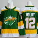 Men's Minnesota Wild #12 Matt Boldy Green Alternate Authentic Jersey