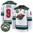 Mikko Koivu Jersey #9 Minnesota Wild 25th Anniversary Patch Stitched White