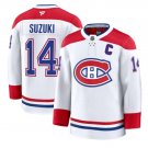 Men's Montreal Canadiens #14 Nick Suzuki White Authentic Jersey