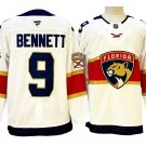 Men Florida Panthers #9 Sam Bennett White Away Jersey