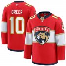 Men's Florida Panthers #10 A. J. Greer Fanatics Red Home Primegreen Player Jersey