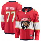 Niko Mikkola 77 Florida Panthers 2025 Stanley Cup Final Home Breakaway Men Jersey