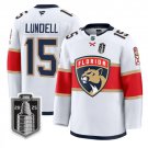 Anton Lundell Jersey #15 Florida Panthers 2025 Stanley Cup Final Stitched White
