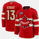 Men's Sam Reinhart Jersey #13 Red 2025 4 Nations Face-Off Stitched
