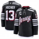 Men's New Jersey Devils #13 Nico Hischier Black 2024-25 Alternate Stitched Jersey