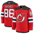 Men's New Jersey Devils #86 Jack Hughes Home Premium Jersey Red