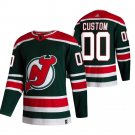 New Jersey Devils Custom Green Reverse Retro Alternate NHL Jersey