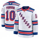 Men's New York Rangers #10 Artemi Panarin Away Premium Jersey White
