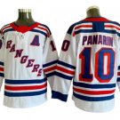 New York Rangers #10 Artemi Panarin White Away Jersey With A Patch