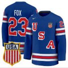 Adam Fox Jersey #23 USA Olympic 2026 Premium Hockey Stitched