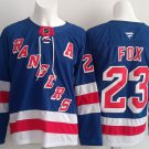 Men's New York Rangers #23 Adam Fox Royal 2025 Home With A Patch Jersey