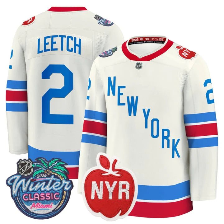 Brian Leetch Jersey #2 New York Rangers 2026 Winter Classic Premium Stitched