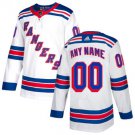 New York Rangers White Custom Jersey Stitched