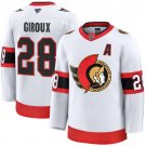 Men's Ottawa Senators #28 Claude Giroux 2025 White Alternate Premium Jersey